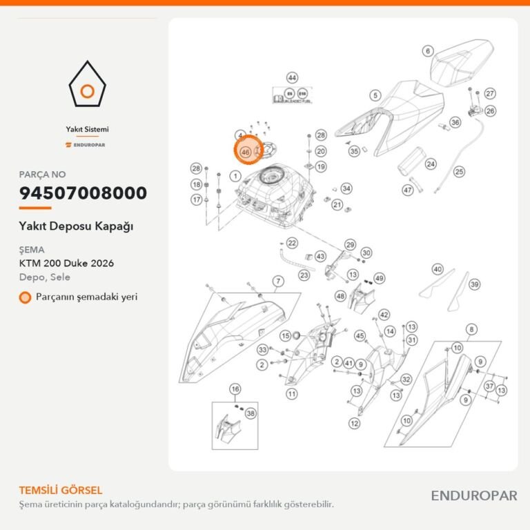 Yakıt Deposu Kapağı 94507008000 parça şeması