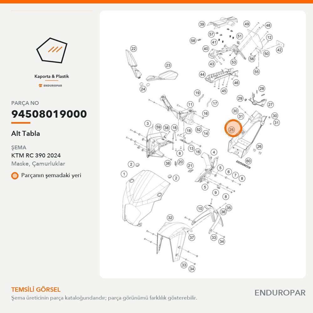 Alt Tabla 94508019000 parça şeması