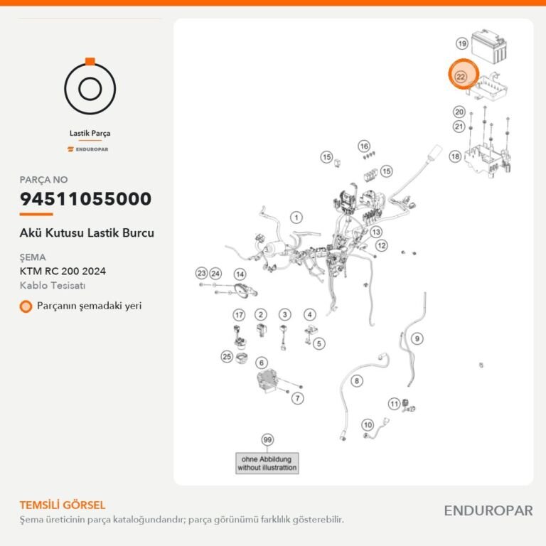 Akü Kutusu Lastik Burcu 94511055000 parça şeması