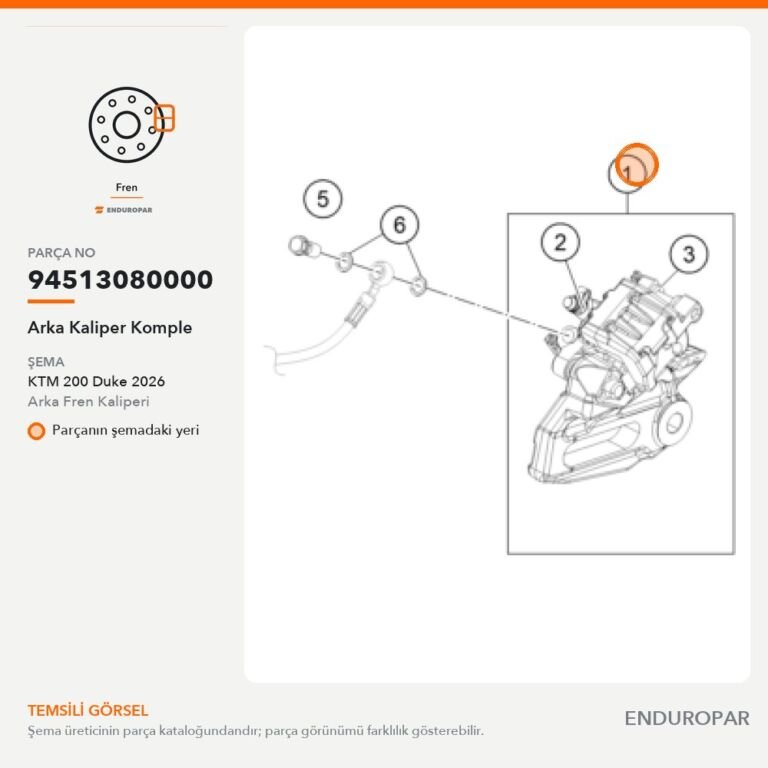 Arka Kaliper Komple 94513080000 parça şeması