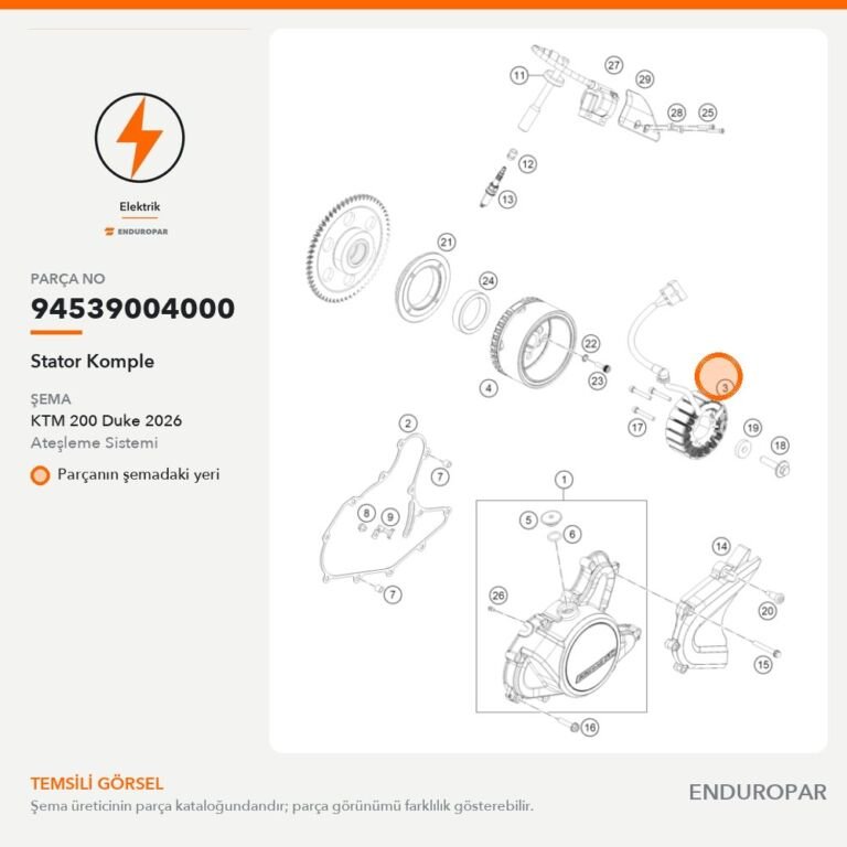 Stator Komple 94539004000 parça şeması