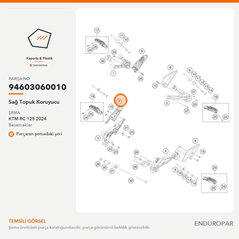 Sağ Topuk Koruyucu 94603060010 parça şeması