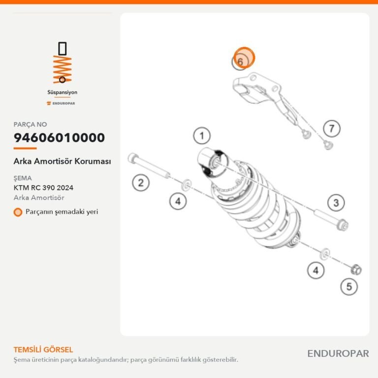 Arka Amortisör Koruması 94606010000 parça şeması