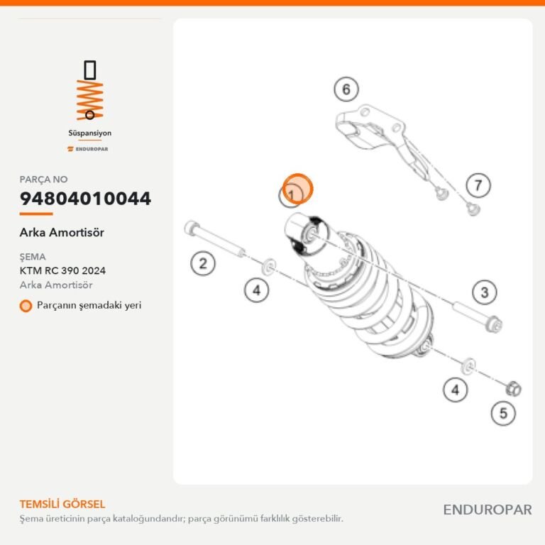 Arka Amortisör 94804010044 parça şeması