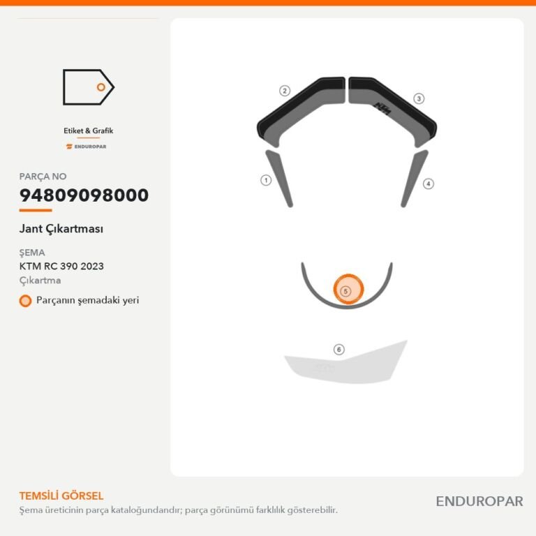 Jant Çıkartması 94809098000 parça şeması