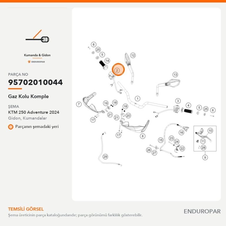 Gaz Kolu Komple 95702010044 parça şeması
