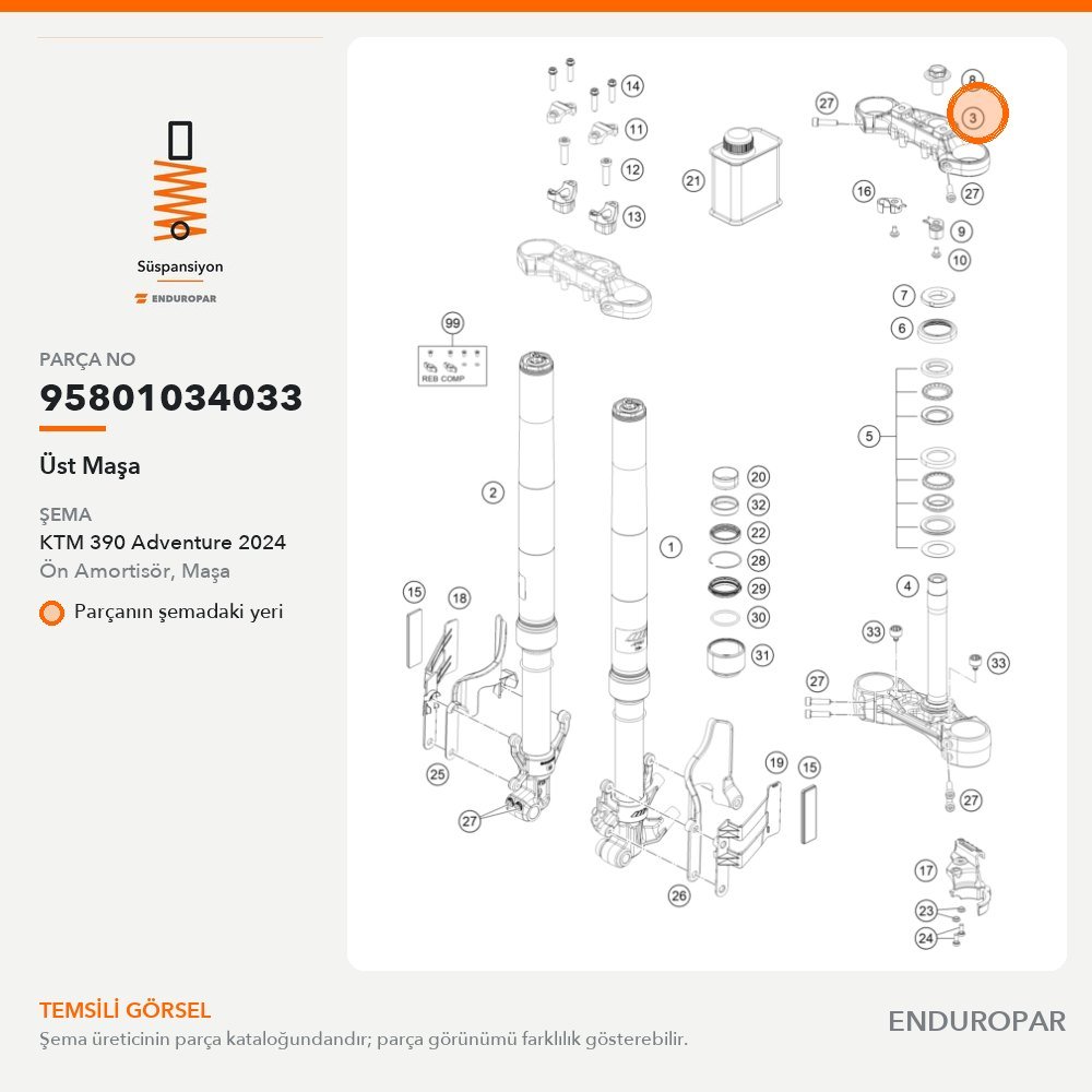 Üst Maşa 95801034033 parça şeması
