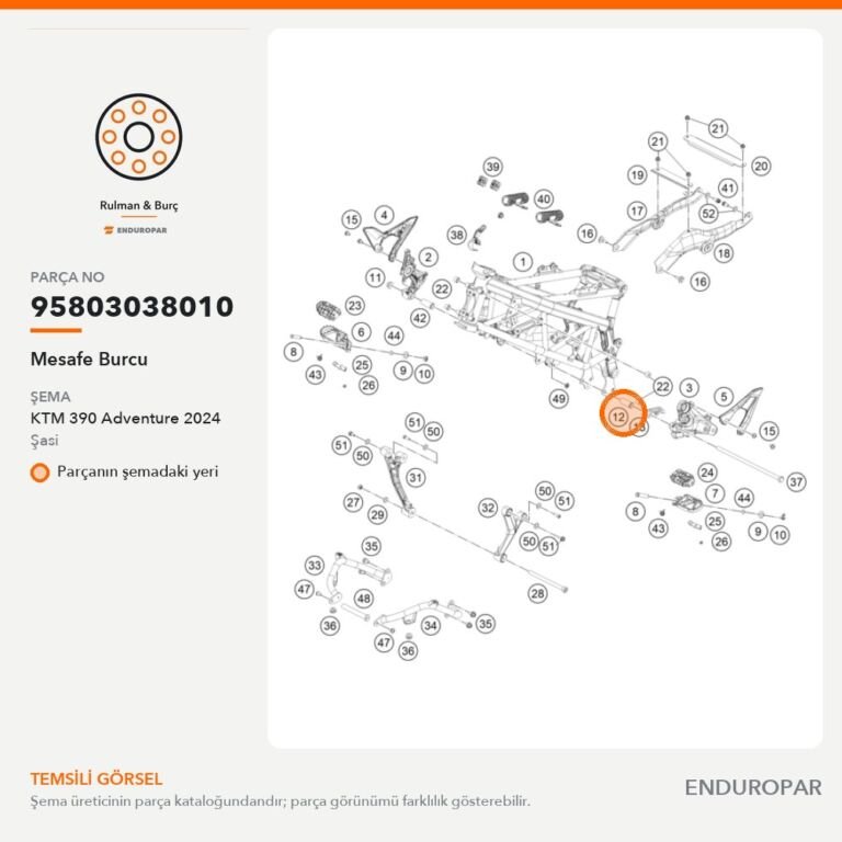 Mesafe Burcu 95803038010 parça şeması