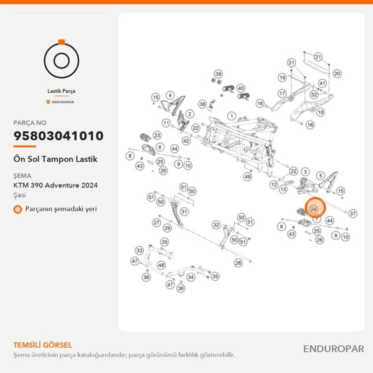 Ön Sol Tampon Lastik 95803041010 parça şeması