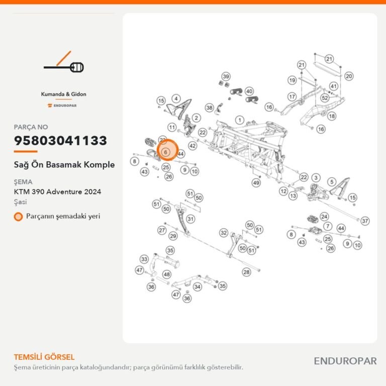 Sağ Ön Basamak Komple 95803041133 parça şeması