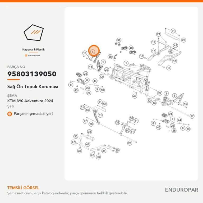 Sağ Ön Topuk Koruması 95803139050 parça şeması