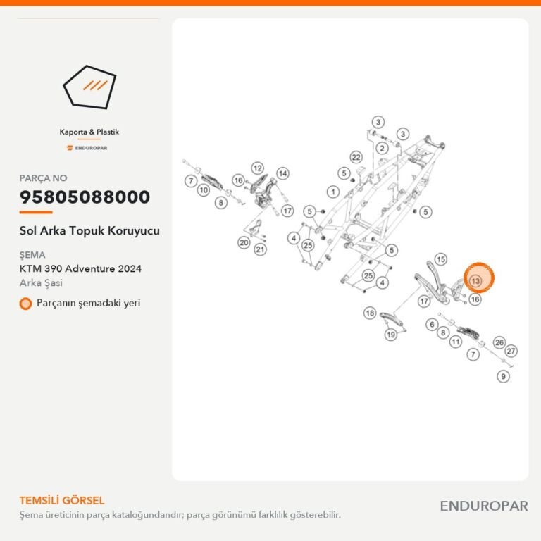 Sol Arka Topuk Koruyucu 95805088000 parça şeması