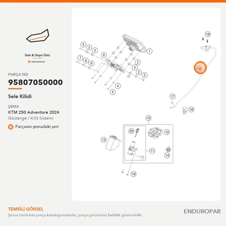 Sele Kilidi 95807050000 parça şeması