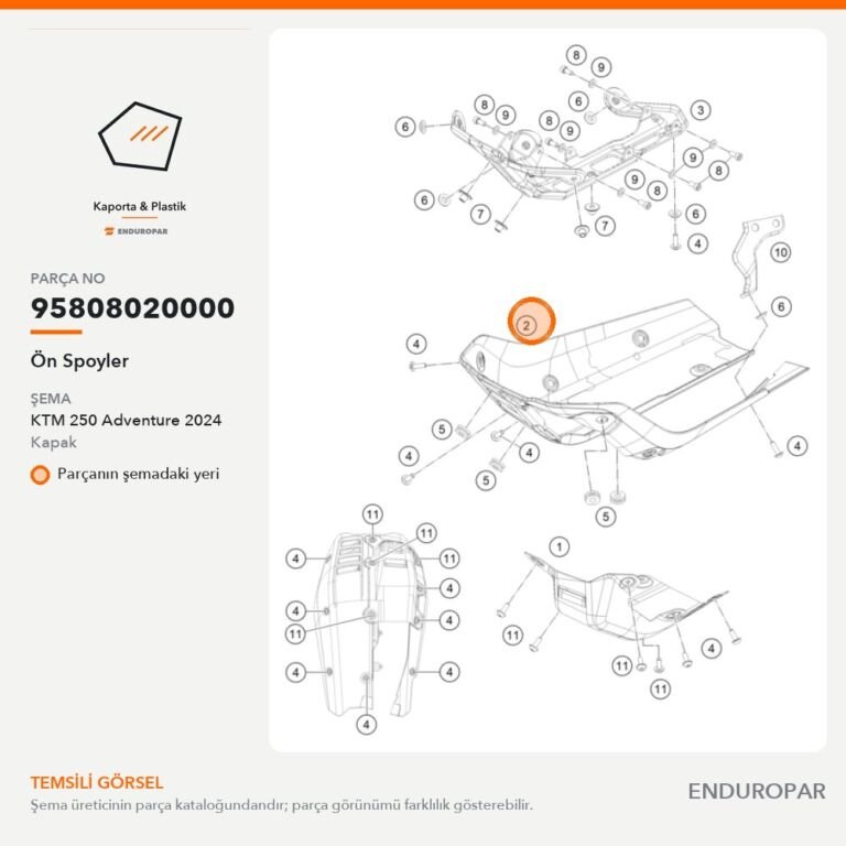 Ön Spoyler 95808020000 parça şeması