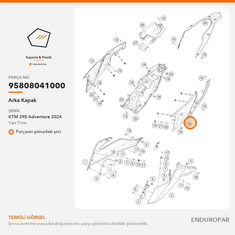 Arka Kapak 95808041000 parça şeması