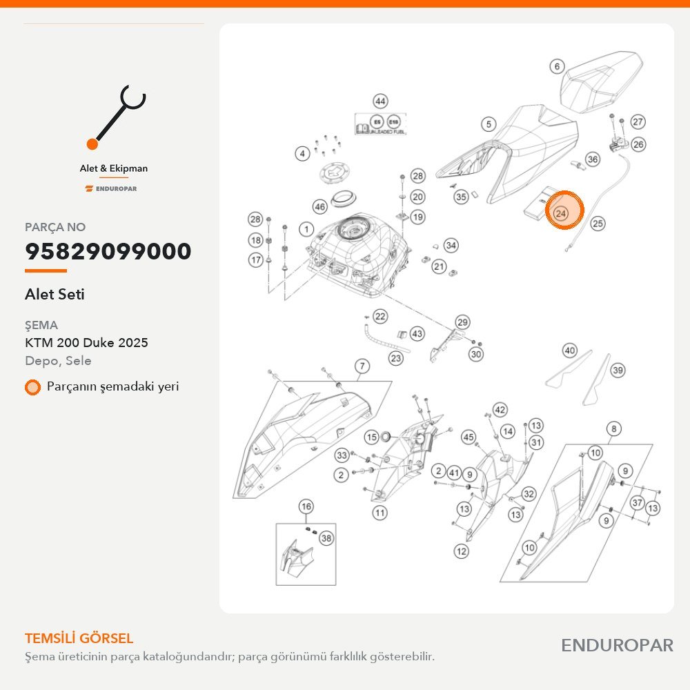Alet Seti 95829099000 parça şeması