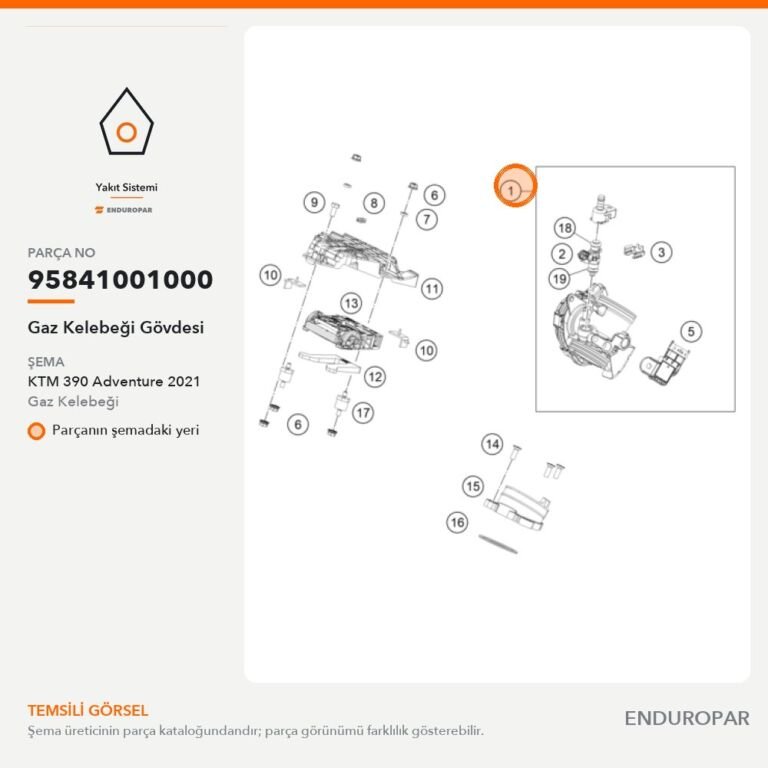 Gaz Kelebeği Gövdesi 95841001000 parça şeması