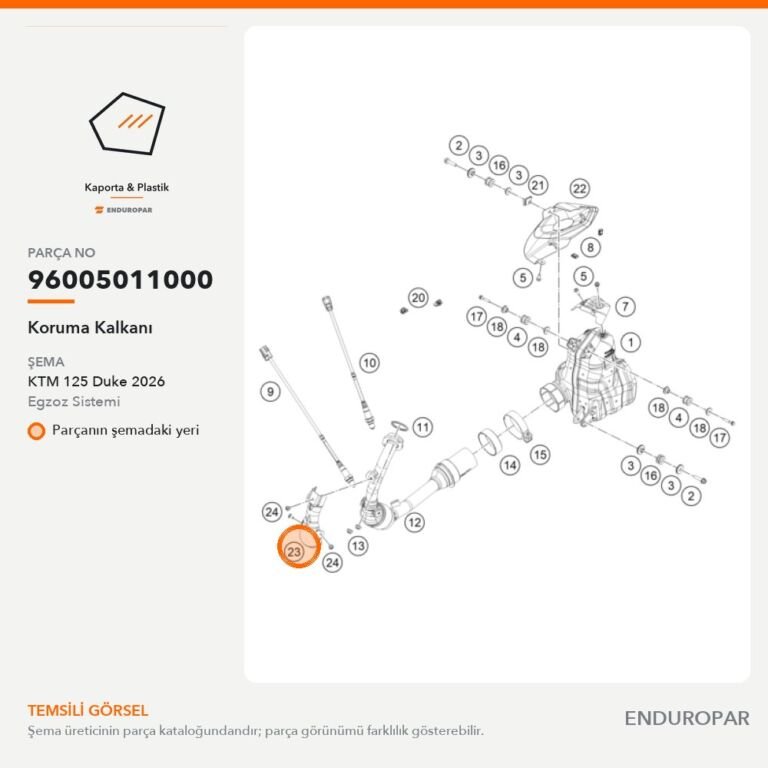 Koruma Kalkanı 96005011000 parça şeması
