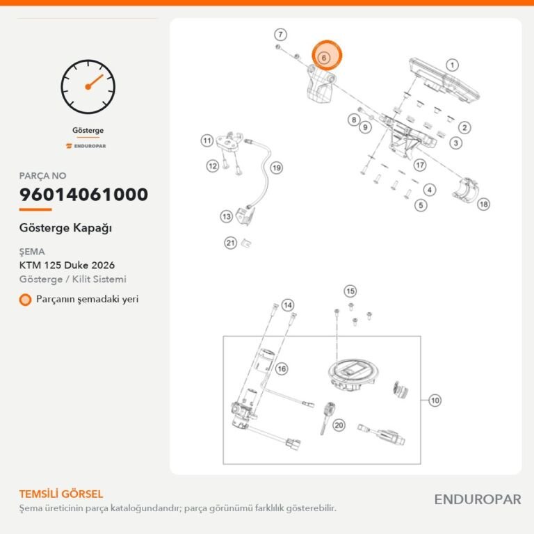 Gösterge Kapağı 96014061000 parça şeması