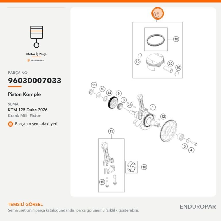 Piston Komple 96030007033 parça şeması