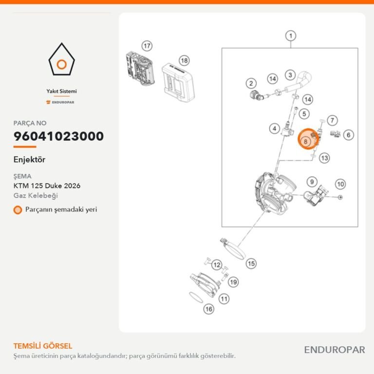 Enjektör 96041023000 parça şeması
