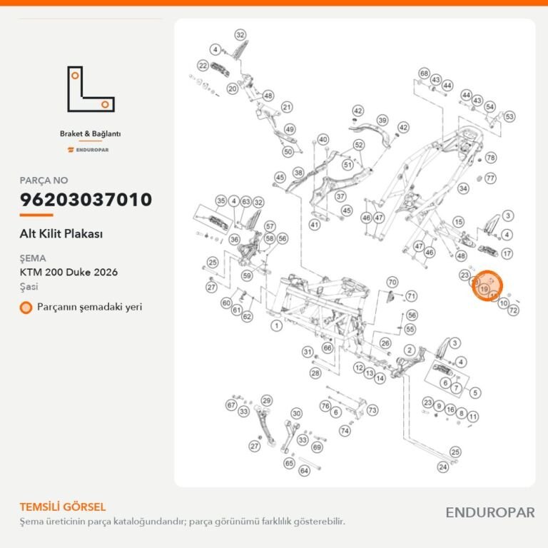 Alt Kilit Plakası 96203037010 parça şeması