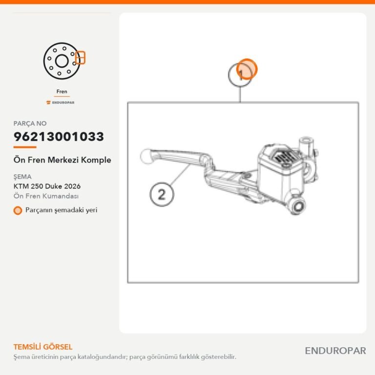 Ön Fren Merkezi Komple 96213001033 parça şeması
