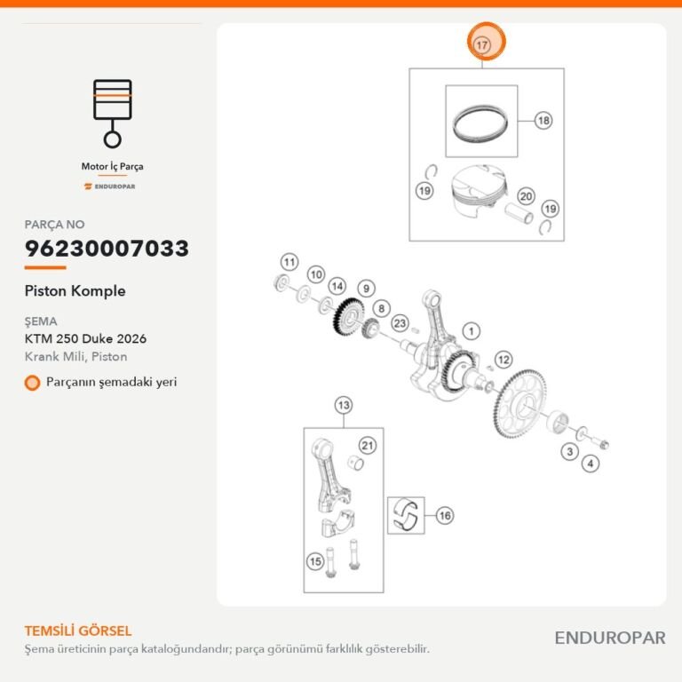 Piston Komple 96230007033 parça şeması