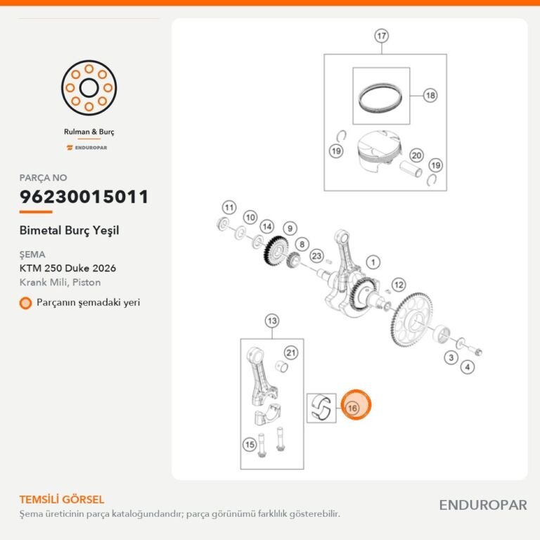 Bimetal Burç Yeşil 96230015011 parça şeması