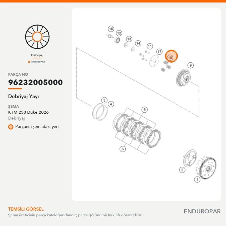 Debriyaj Yayı 96232005000 parça şeması