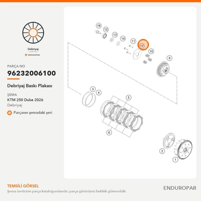 Debriyaj Baskı Plakası 96232006100 parça şeması