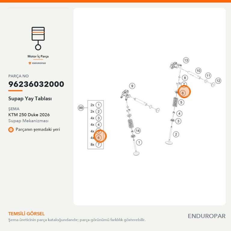 Supap Yay Tablası 96236032000 parça şeması