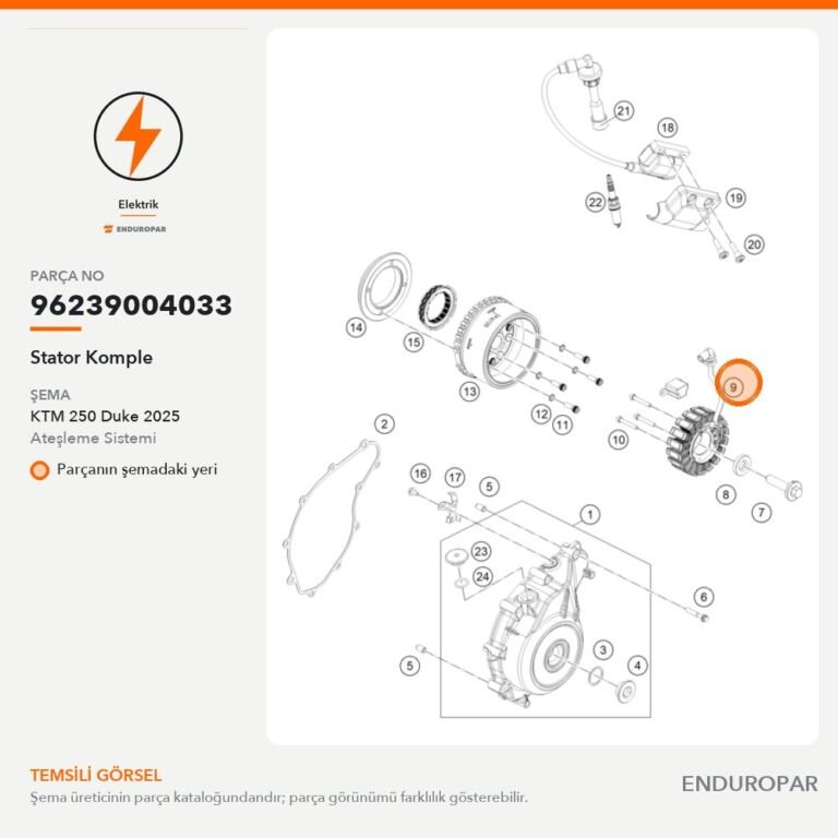 Stator Komple 96239004033 parça şeması