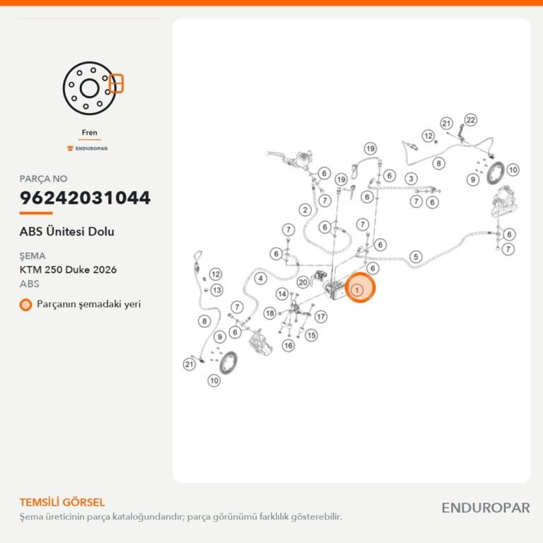 ABS Ünitesi Dolu 96242031044 parça şeması