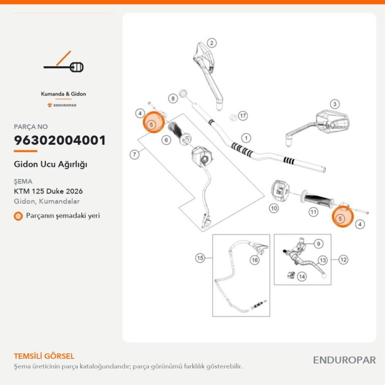 Gidon Ucu Ağırlığı 96302004001 parça şeması