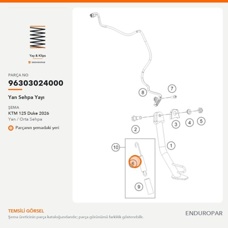 Yan Sehpa Yayı 96303024000 parça şeması