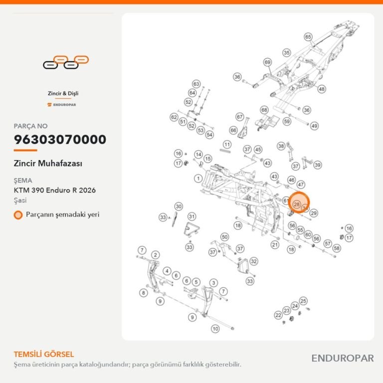 Zincir Muhafazası 96303070000 parça şeması