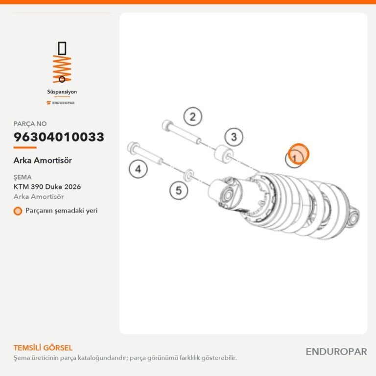 Arka Amortisör 96304010033 parça şeması