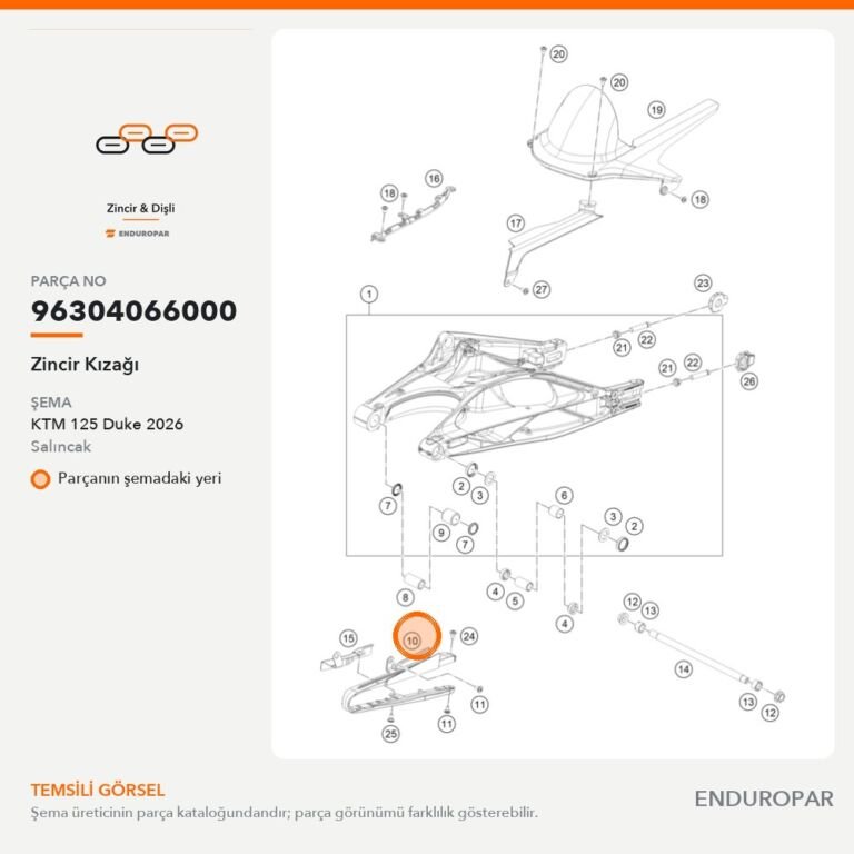 Zincir Kızağı 96304066000 parça şeması