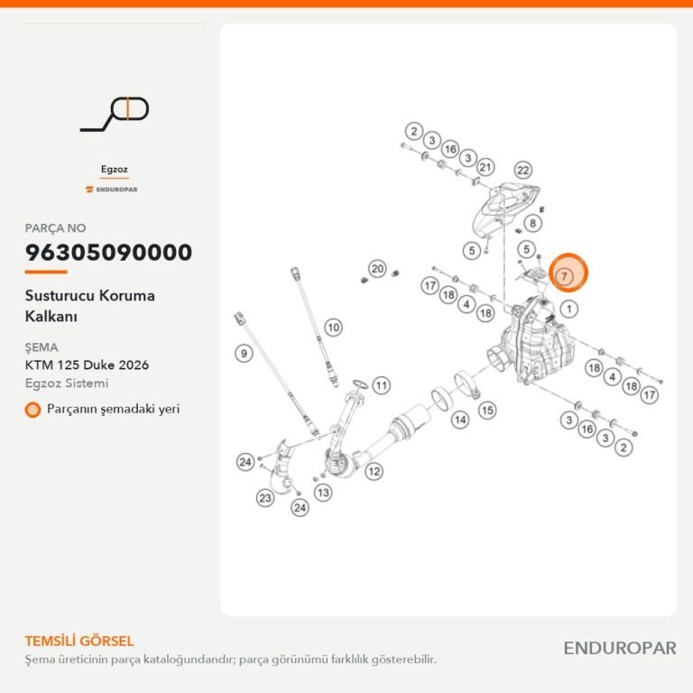 Susturucu Koruma Kalkanı 96305090000 parça şeması
