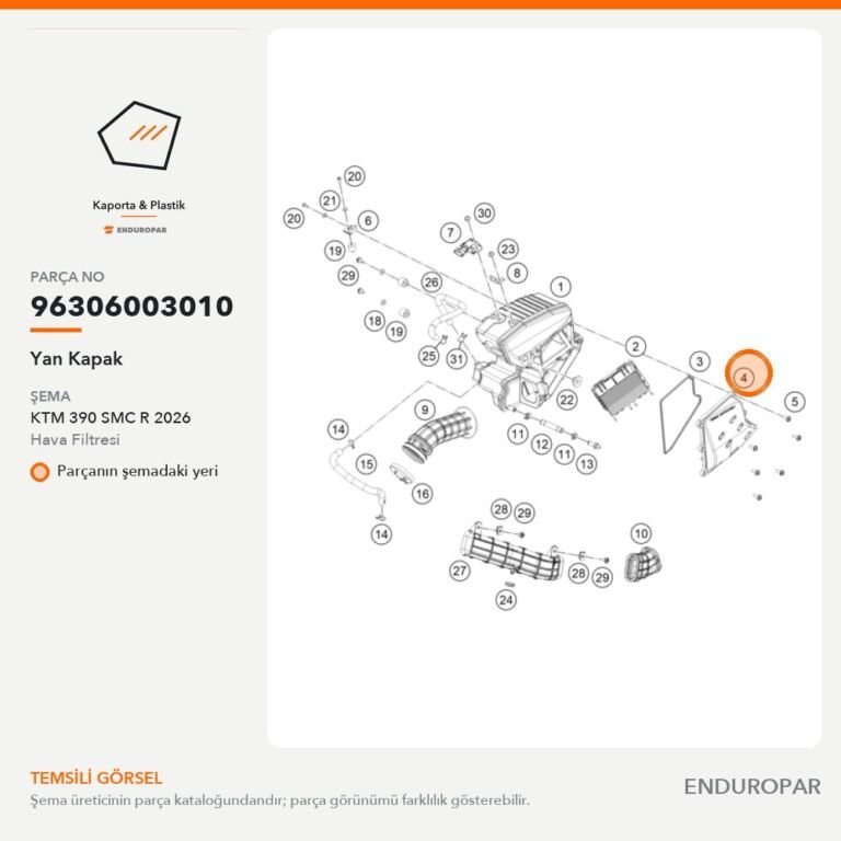 Yan Kapak 96306003010 parça şeması