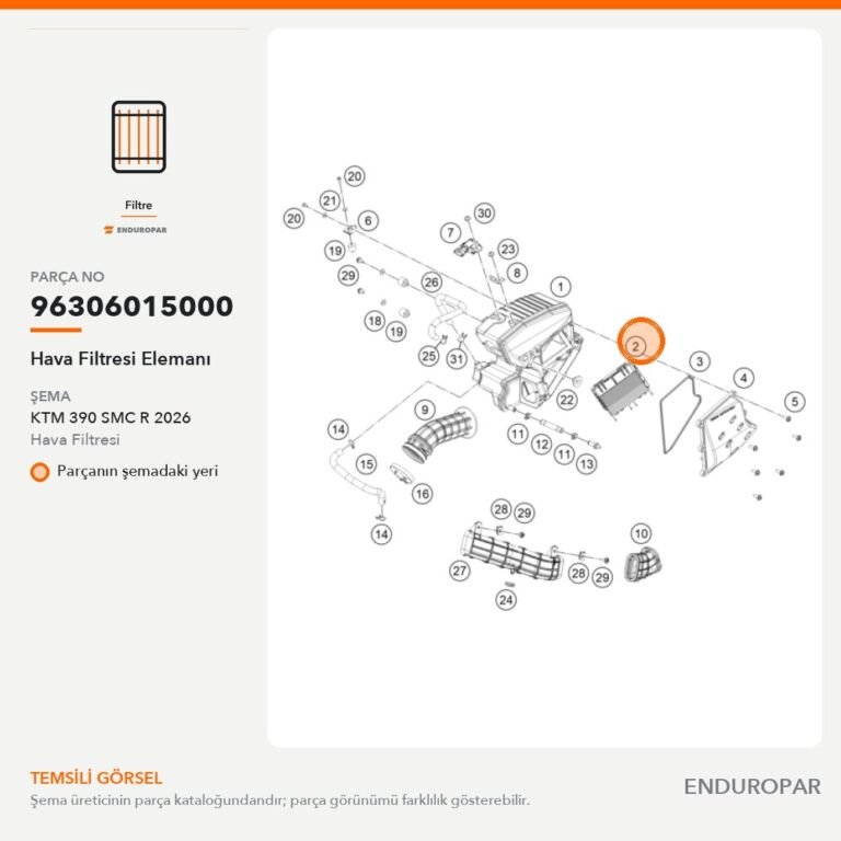 Hava Filtresi Elemanı 96306015000 parça şeması