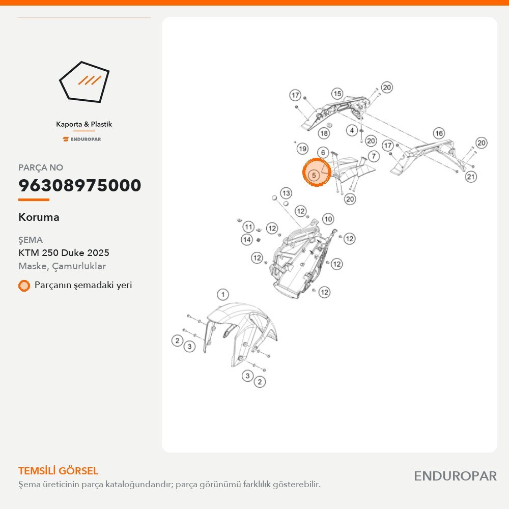 Koruma 96308975000 parça şeması