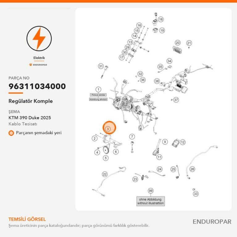 Regülatör Komple 96311034000 parça şeması
