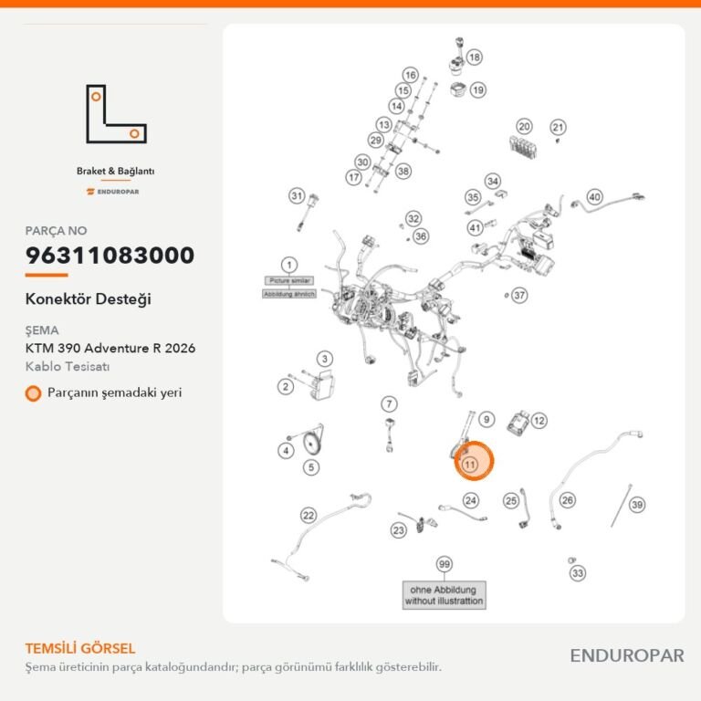 Konektör Desteği 96311083000 parça şeması