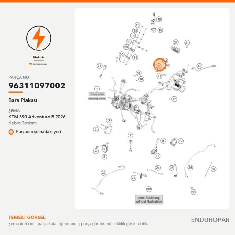 Bara Plakası 96311097002 parça şeması