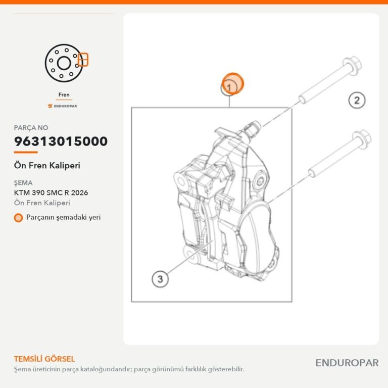 Ön Fren Kaliperi 96313015000 parça şeması