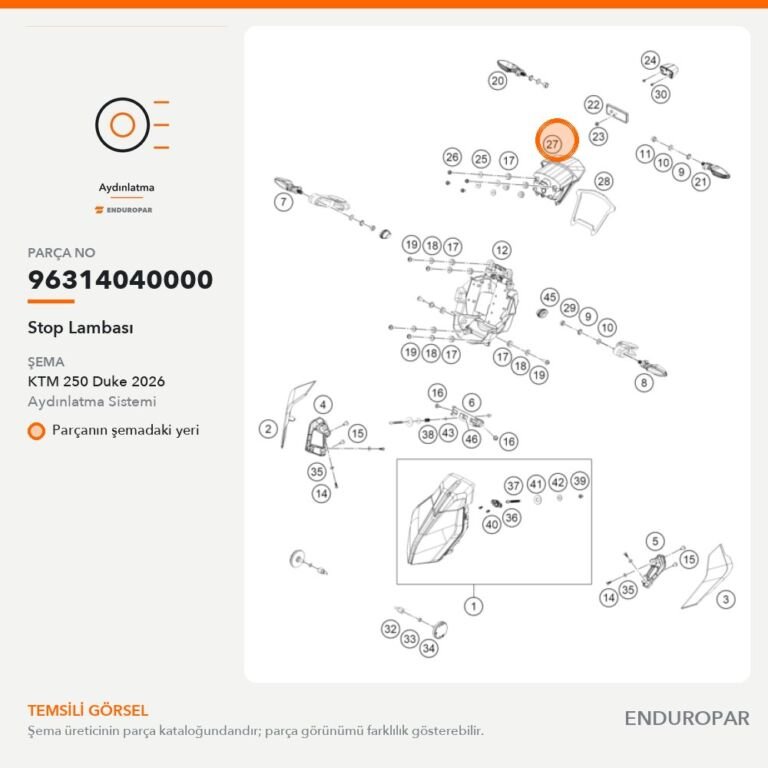 Stop Lambası 96314040000 parça şeması