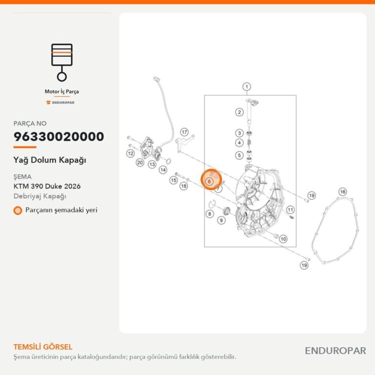 Yağ Dolum Kapağı 96330020000 parça şeması