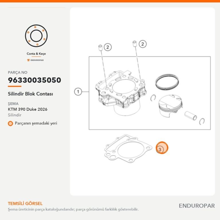 Silindir Blok Contası 96330035050 parça şeması